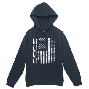 Napa FatherS Day American Flag 4th Of July Urban Pullover Hoodie