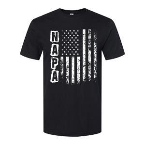 Napa FatherS Day American Flag 4th Of July Softstyle CVC T-Shirt