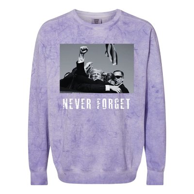 Never Foget Donald Trump Pennsylvania Rally Colorblast Crewneck Sweatshirt