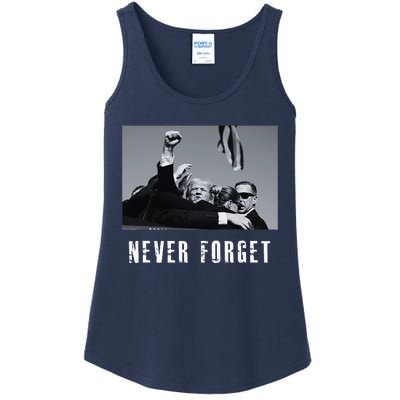 Never Foget Donald Trump Pennsylvania Rally Ladies Essential Tank