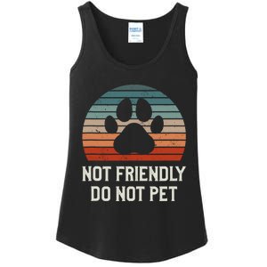 Not Friendly Do Not Pet Dog Training Dogs Trainer Ladies Essential Tank