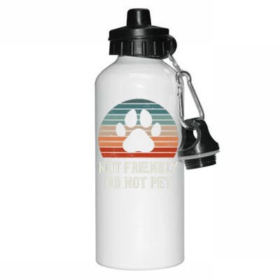 Not Friendly Do Not Pet Dog Training Dogs Trainer Aluminum Water Bottle