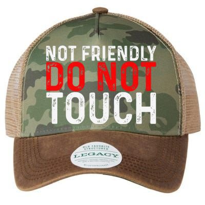 Not Friendly Do Not Touch Legacy Tie Dye Trucker Hat