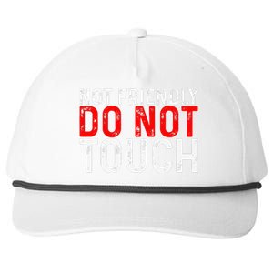 Not Friendly Do Not Touch Snapback Five-Panel Rope Hat