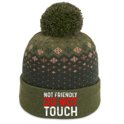 Not Friendly Do Not Touch The Baniff Cuffed Pom Beanie