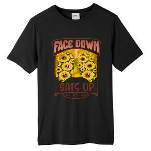 Nurse Face Down Sats Up Lungs Floral Health Care Worker Life Gift Tall Fusion ChromaSoft Performance T-Shirt