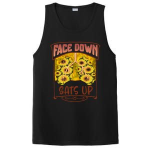 Nurse Face Down Sats Up Lungs Floral Health Care Worker Life Gift PosiCharge Competitor Tank