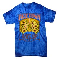 Nurse Face Down Sats Up Lungs Floral Health Care Worker Life Gift Tie-Dye T-Shirt