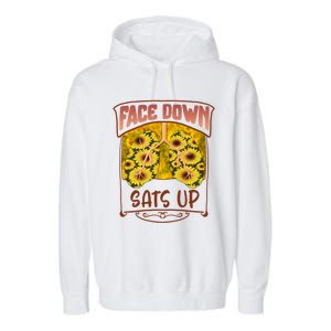 Nurse Face Down Sats Up Lungs Floral Health Care Worker Life Gift Garment-Dyed Fleece Hoodie