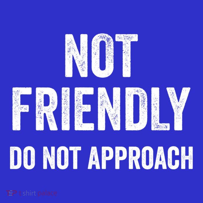 Not Friendly Do Not Approach Funny Sarcastic Design Funny Gift Button
