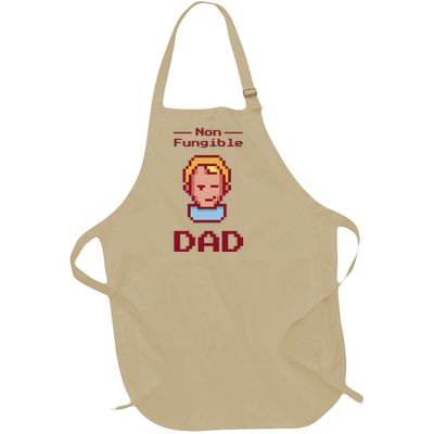 Non Fungible Dad NFT Full-Length Apron With Pockets