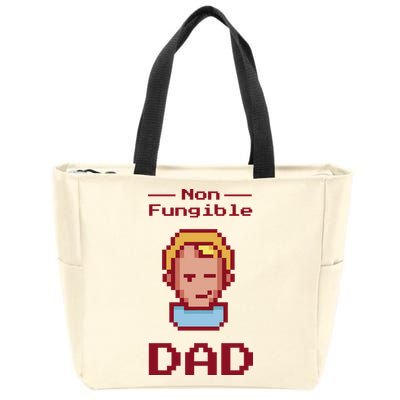 Non Fungible Dad NFT Zip Tote Bag