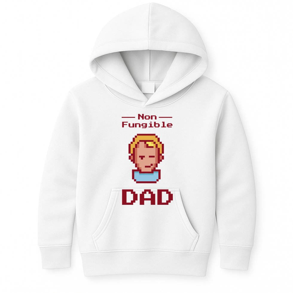 Non Fungible Dad NFT Kids Hoodie