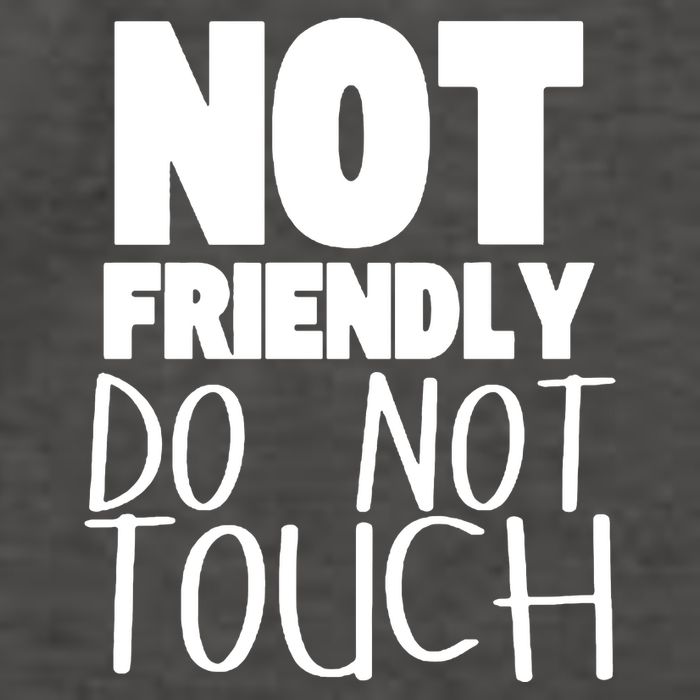 Not Friendly Do Not Touch Vector Backpack