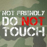 Not Friendly Do Not Touch Funny Sarcastic Quote Legacy Tie Dye Trucker Hat