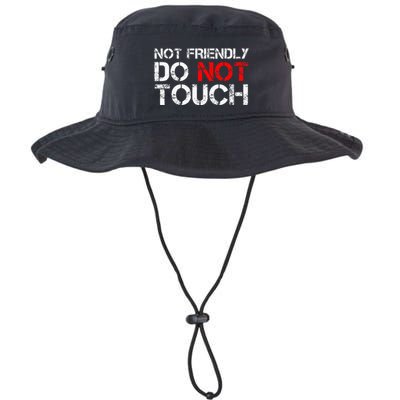 Not Friendly Do Not Touch Funny Sarcastic Quote Bucket Hat