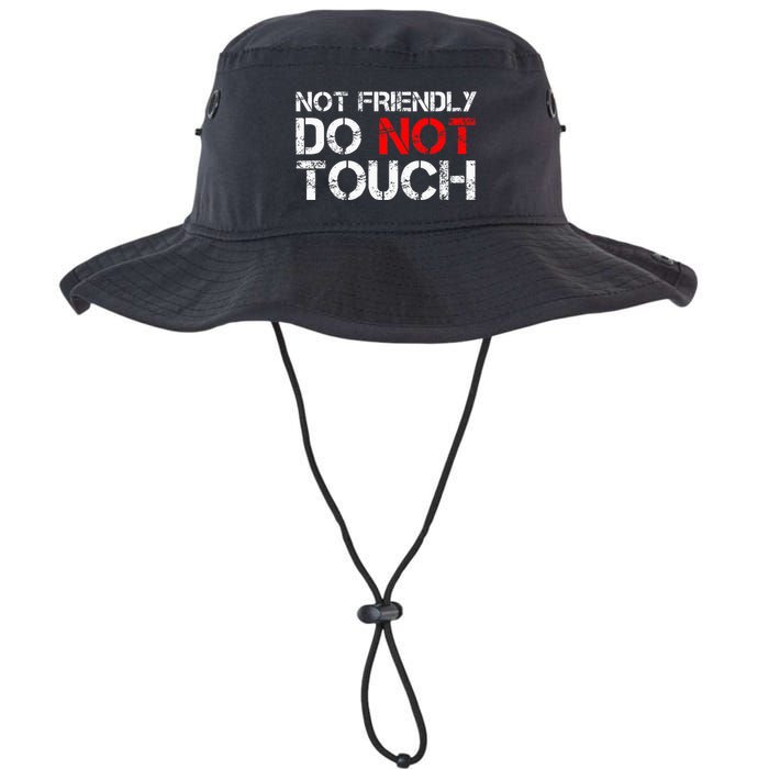 Not Friendly Do Not Touch Funny Sarcastic Quote Bucket Hat