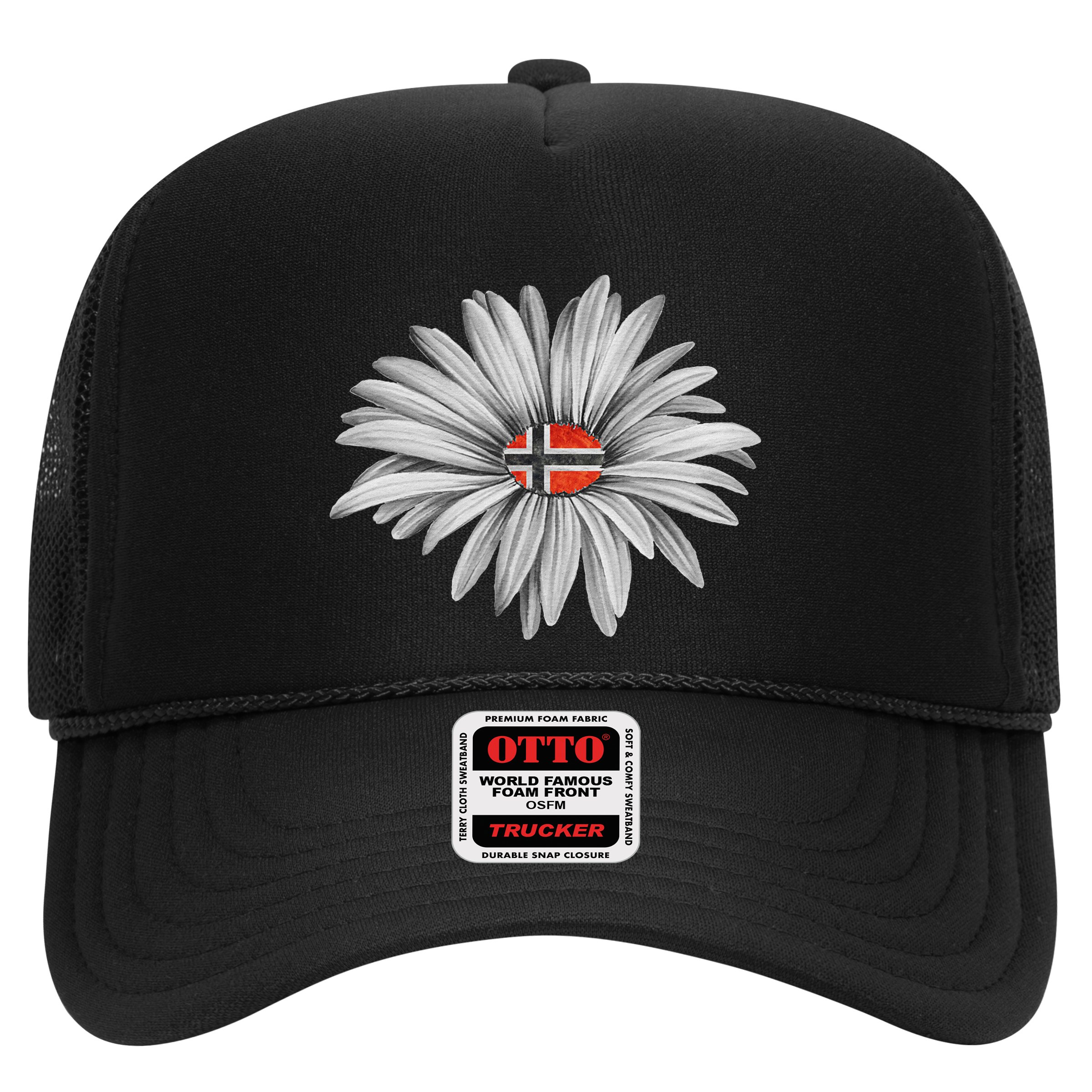 Norwegian Flag Daisy Trendy For Summer Cruise Norway Travel Hat