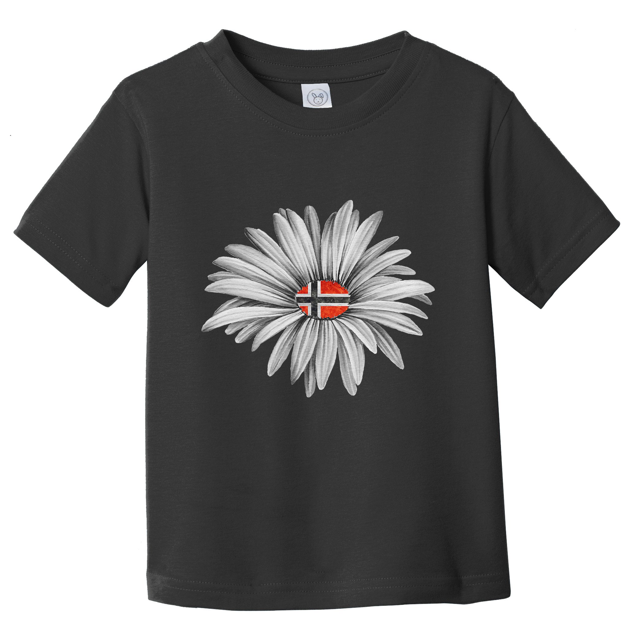 Norwegian Flag Daisy Trendy For Summer Cruise Norway Travel Toddler T-Shirt