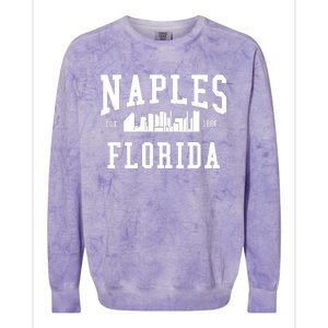 Naples Florida Est 1886 Colorblast Crewneck Sweatshirt