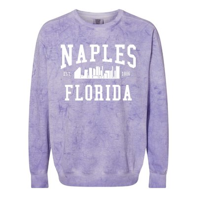 Naples Florida Est 1886 Colorblast Crewneck Sweatshirt