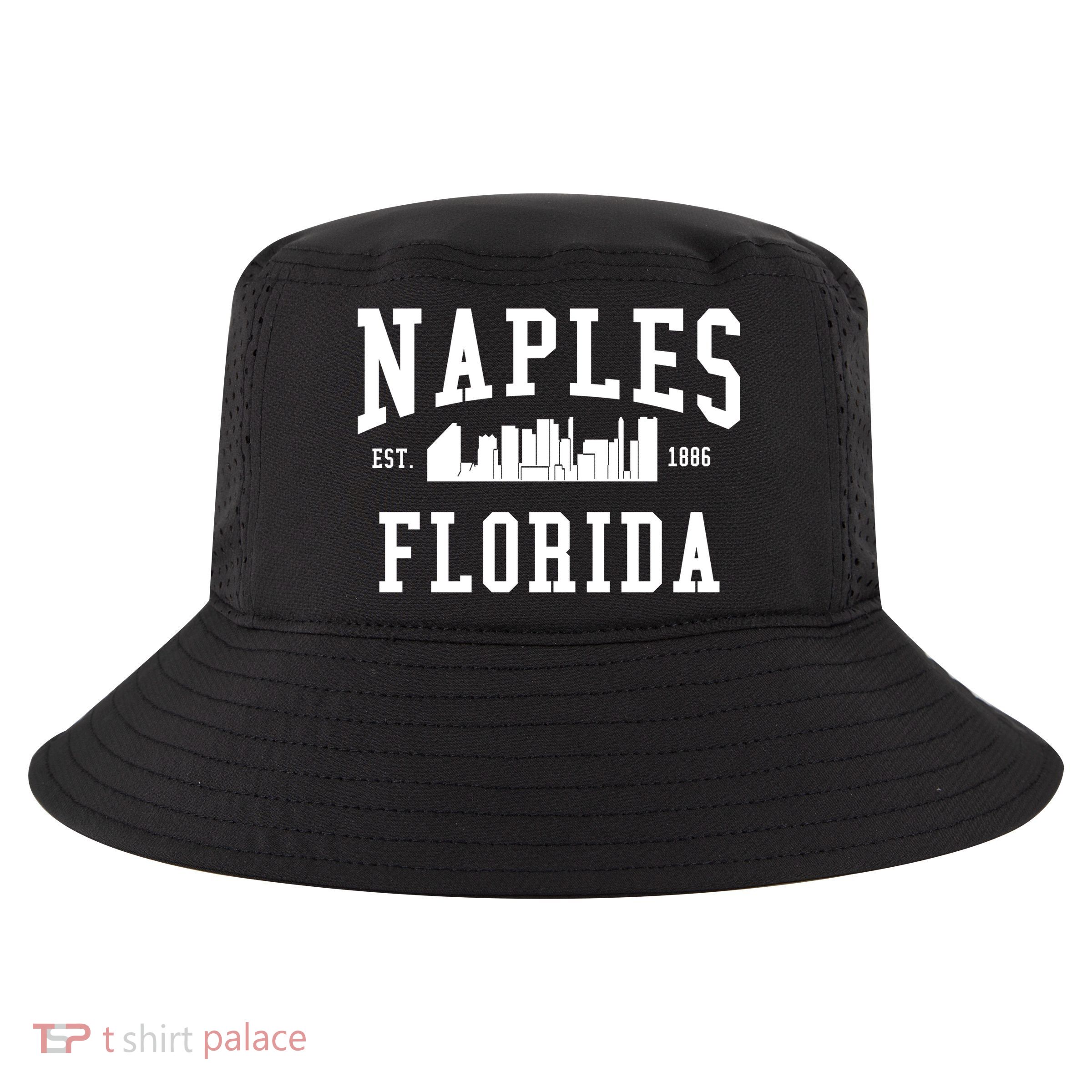 Naples Florida Est 1886 Cool Comfort Performance Bucket Hat
