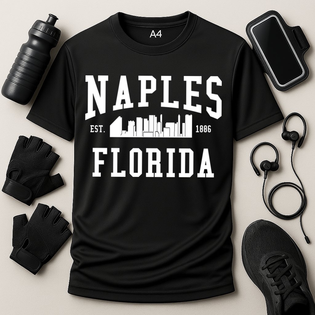 Naples Florida Est 1886 Cooling Performance Crew T-Shirt