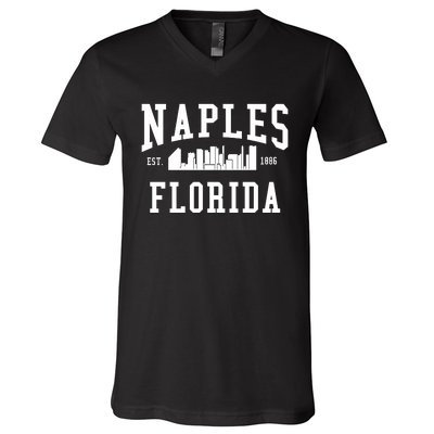 Naples Florida Est 1886 V-Neck T-Shirt