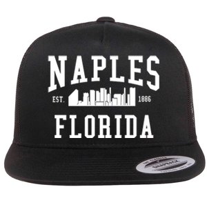 Naples Florida Est 1886 Flat Bill Trucker Hat