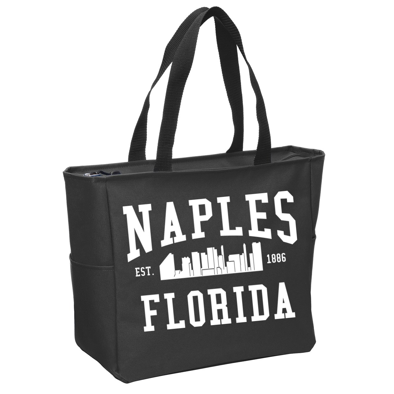 Naples Florida Est 1886 Zip Tote Bag