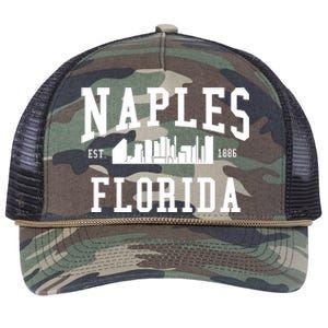 Naples Florida Est 1886 Retro Rope Trucker Hat Cap