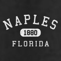 Naples Florida Est 1880 Varsity Arched Text Golf Towel