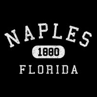 Naples Florida Est 1880 Varsity Arched Text Cropped Pullover Crew