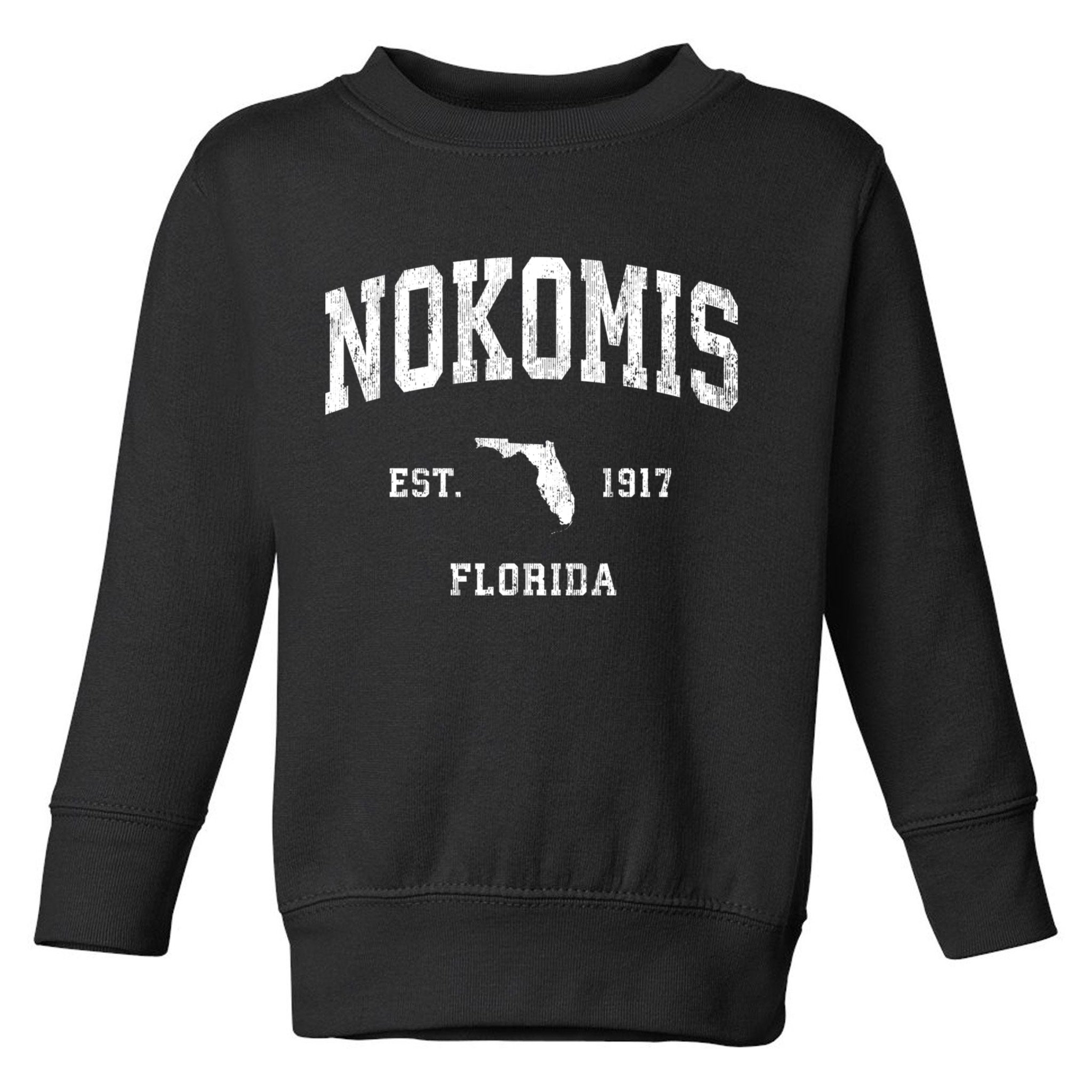 Nokomis Florida Fl Vintage Established Athletic Sports Design Toddler Sweatshirt