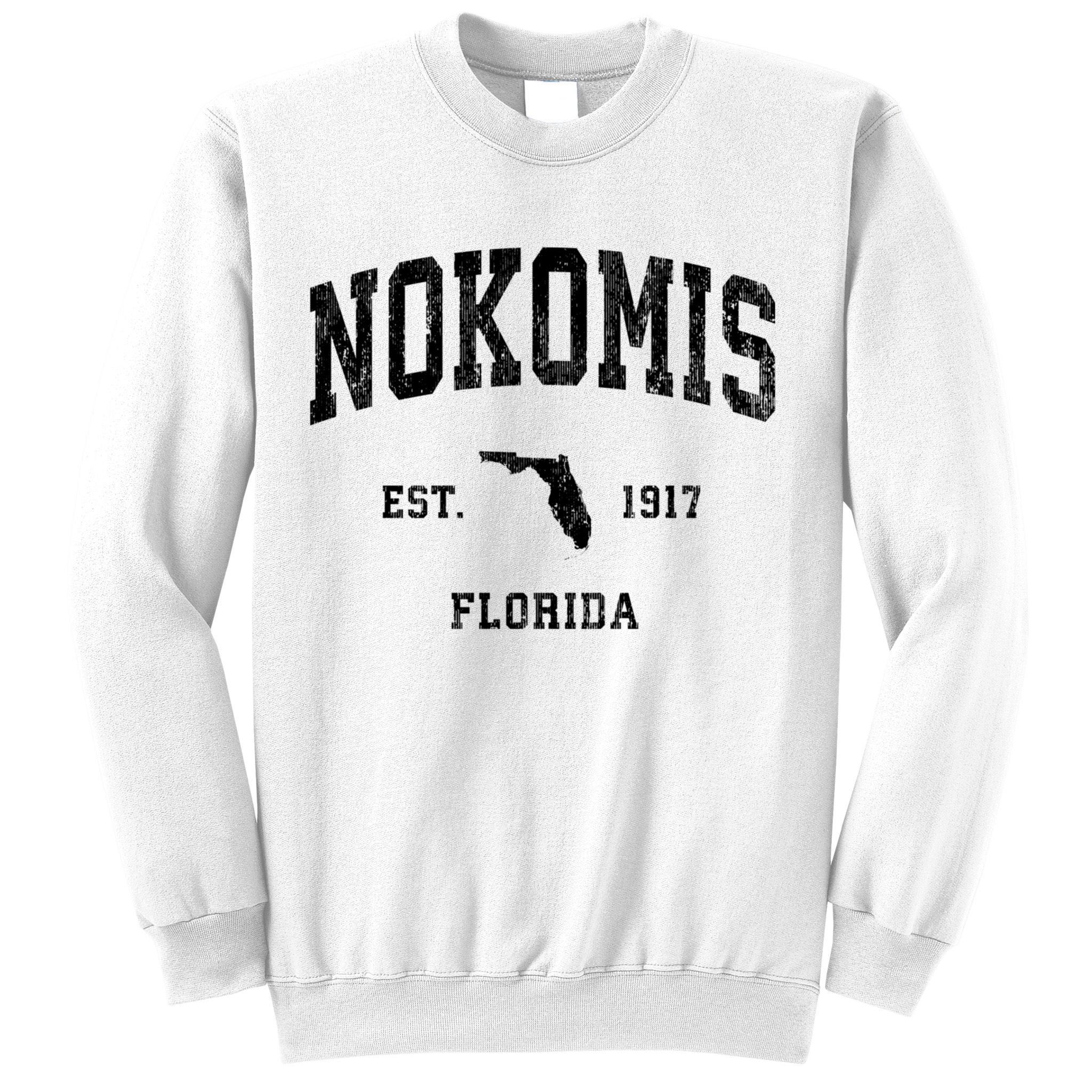 Nokomis Florida Fl Vintage Established Athletic Sports Design Sweatshirt