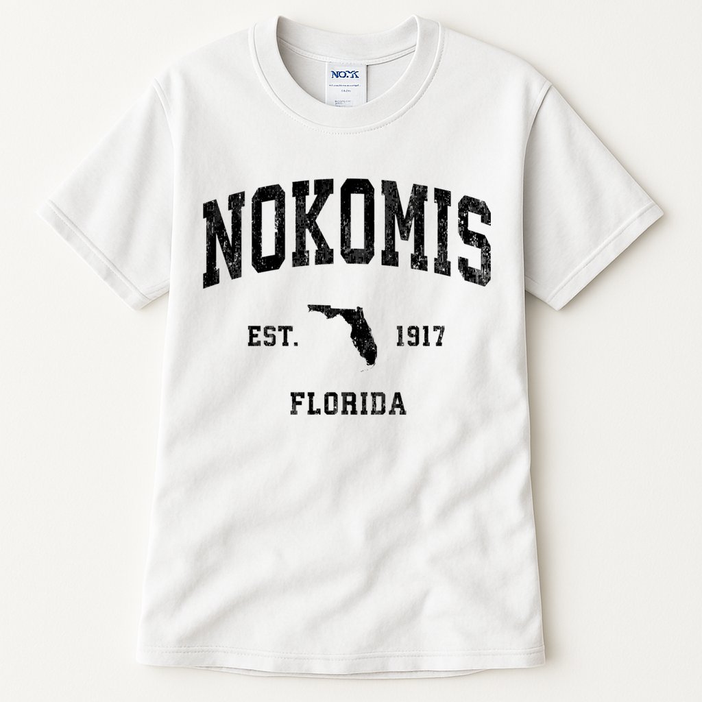 Nokomis Florida Fl Vintage Established Athletic Sports Design Tall T-Shirt