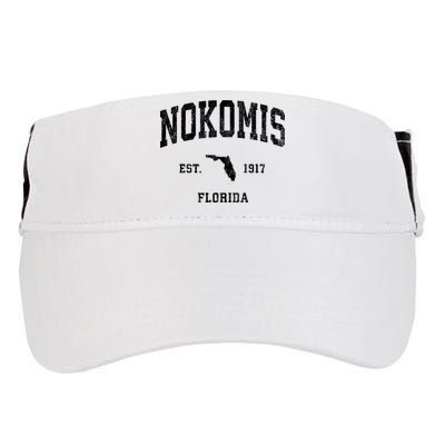 Nokomis Florida Fl Vintage Established Athletic Sports Design Adult Drive Performance Visor
