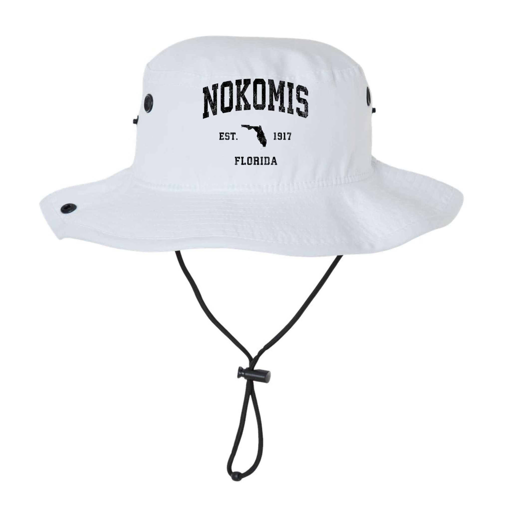 Nokomis Florida Fl Vintage Established Athletic Sports Design Bucket Hat