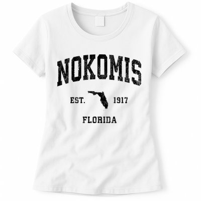 Nokomis Florida Fl Vintage Established Athletic Sports Design Womens T-Shirt