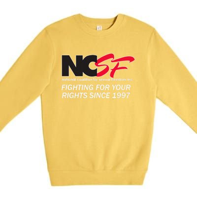 Ncsf Fighting For Your Rights Since 1997 Darker Colors Premium Crewneck Sweatshirt