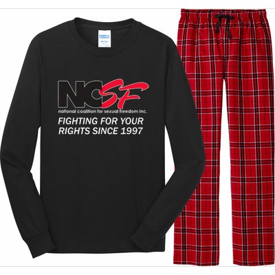 Ncsf Fighting For Your Rights Since 1997 Darker Colors Long Sleeve Pajama Set