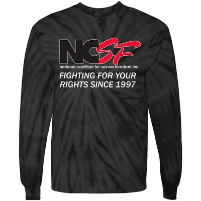 Ncsf Fighting For Your Rights Since 1997 Darker Colors Tie-Dye Long Sleeve Shirt