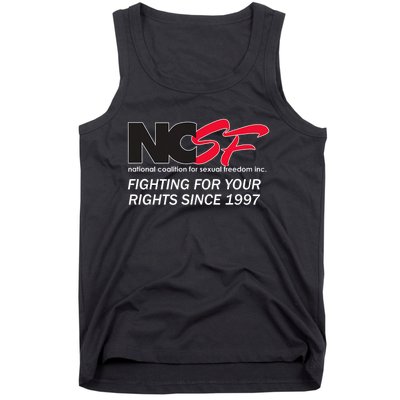 Ncsf Fighting For Your Rights Since 1997 Darker Colors Tank Top