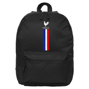 National France Flag Jersey French Football Soccer Team 16 in Basic Backpack