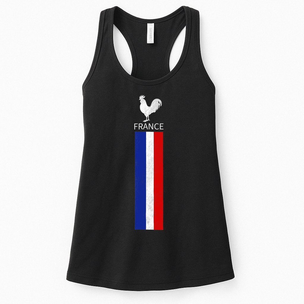 National France Flag Jersey French Football Soccer Team Womens Tank Top