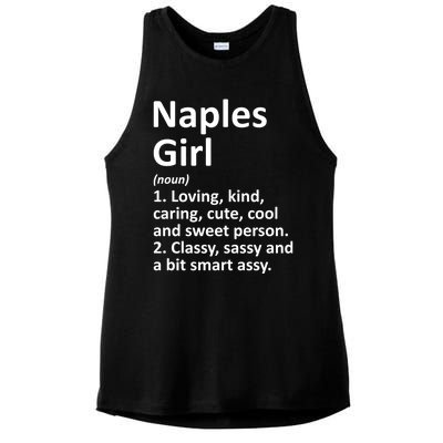 Naples Fl Florida Funny City Home Roots Gift Meaningful Gift Ladies PosiCharge Tri-Blend Wicking Tank