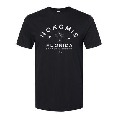 Nokomis Florida Fl Beach Vacation Retro Palm Trees Souvenir Softstyle® CVC T-Shirt