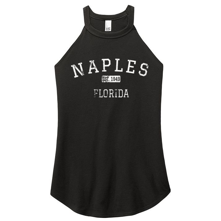 Naples Florida FL Vintage Women's Perfect Tri Rocker Tank