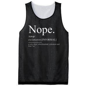 Nope For Family Reunion Sarcastic No Mesh Reversible Basketball Jersey Tank