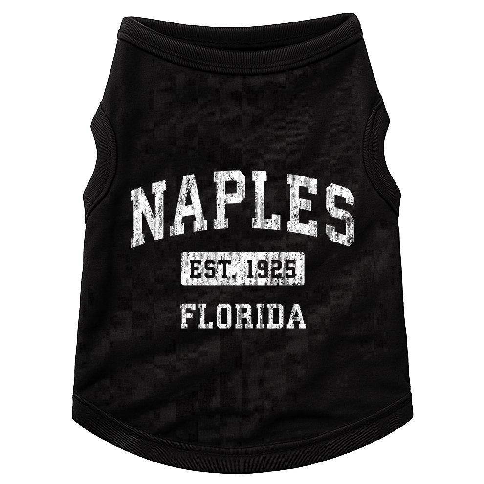 Naples Florida Fl Vintage Established Sports Doggie Tank